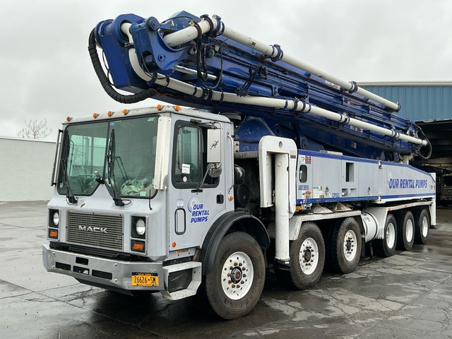 Schwing on 2007 Mack MR688S 12x6 Concrete Pump Truck
