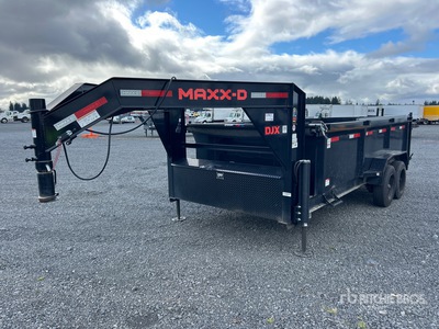 2024 Maxx-D 16 ft T/A Gooseneck Dump Utility Trailer