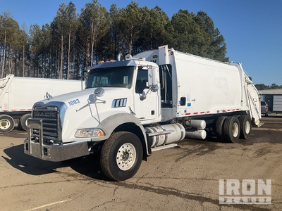 2013 Mack GU813 6x4 Rear Loader Waste Collection Truck