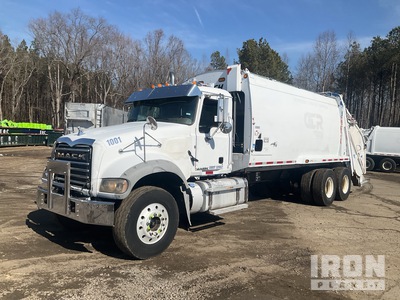 2013 Mack GU813 6x4 Rear Loader Waste Collection Truck
