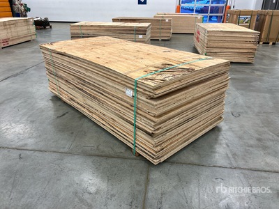 Quantity of (60) 1/2 in 4x8 CSP/DFP No Stamp Sperrholz (Unused)