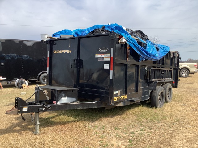 2022 Chubbs GT-716 16 ft T/A Dump Utility Trailer (Inoperable)