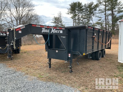 2025 Trailmaxx DTG210-20 20 ft T/A Gooseneck Tipping Utility Trailer