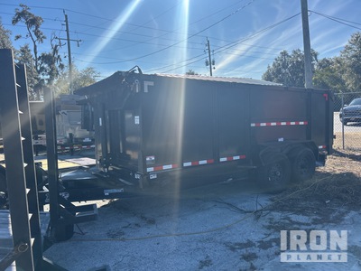 2025 American Made 16 ft T/A مقطورة تفريغ خفيفة