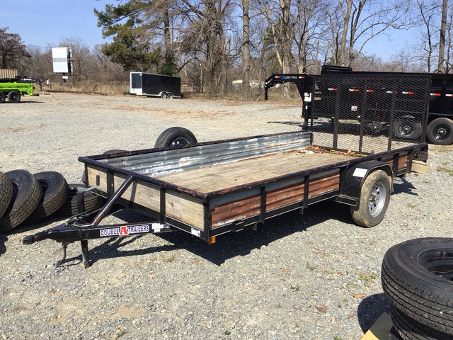 2024 Double A 7714S 14 ft S/A Utility Trailer
