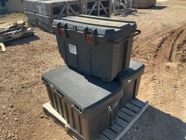 (3) Assorted Storage Bins (3) Assorted Storage Bins