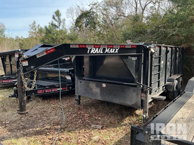 2024 Trailmax 16' 15 ft 8 in T/A Gooseneck Dump Utility Trailer