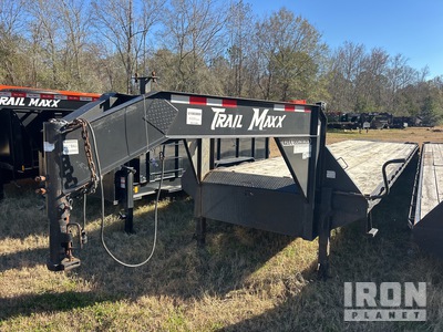 2023 Trailmax 40' 12000 lb 40 ft T/A Gooseneck Flatbed Trailer