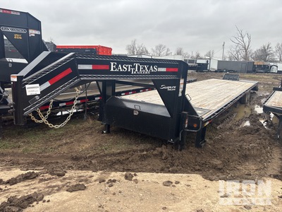 2025 East Texas 12000 lb 40 ft T/A Gooseneck مقطورة معدات