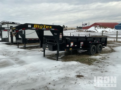 2024 Big Tex 14GX-16BK6SIRPD 16 ft T/A Gooseneck Nutzkippanhänger