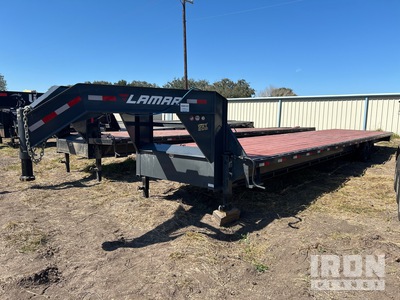 2025 Lamar FS024028 16000 lb 40 ft T/A Gooseneck مقطورة مسطحة