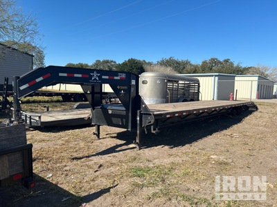 2022 J & J 12950 lb 40 ft T/A Gooseneck مقطورة معدات