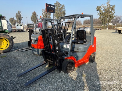 Toyota 8FGCU25 5000 lb Cushion Tire Forklift