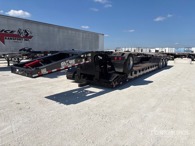 2014 Globe GTBN553-51-24-HGG Tri/A Lowboy Trailer
