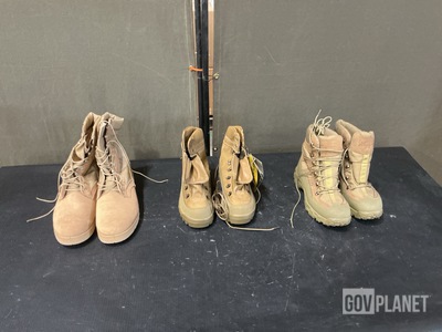 (33) Pairs of Combat Boots & (22) Pairs of Men's Boots
