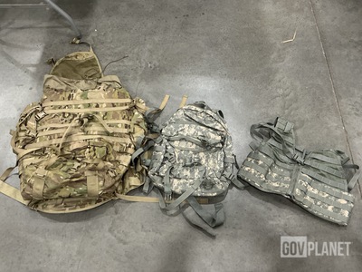 (36) Fighting Load Carriers, (32) Assault Packs & Assorted Items