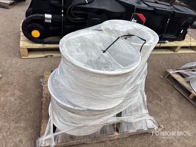 Quantity of (4) 12.25x22.5 Hub Piloted Steel Wheels