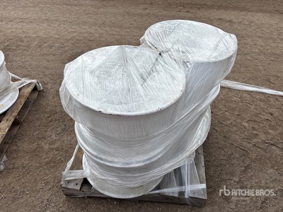 Quantity of (4) 12.25x22.5 Hub Piloted Steel Wheels