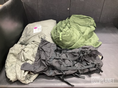 (57) Sleeping Bags, (2) Insect Net Protectors & Assorted Items