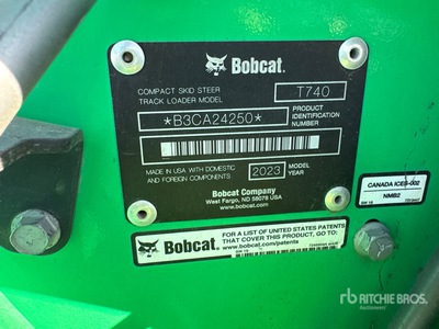 2023 Bobcat T740 Chargeuse sur rails compacte