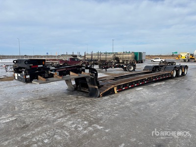 2015 Fontaine Magnitude 55H 60 Tri/A Double Drop Removable Gooseneck Lowboy Trailer