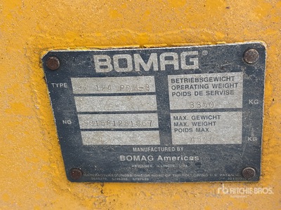 2005 Bomag BW125 Padfoot Drum Compactor