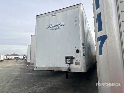 2015 Wabash 53 ft x 102 in T/A Van Trailer