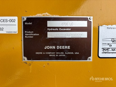 2021 John Deere 670G LC VG Tracked Excavator