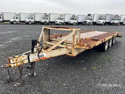 20 ft Tri/A Remolque Portamaquinaria