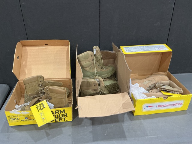 (52) Pairs of Combat Boots & (17) Pairs of Men's Boots