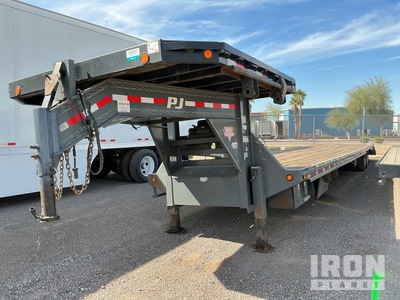 2019 PJ Trailers Promaxx 43 5 49 ft T/A Gooseneck Hydraulic Tail Trailer