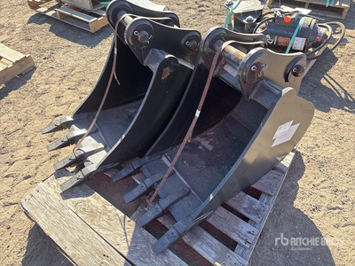 Quantity of (2) Yanmar 18 in Digging Excavator Bucket - Fits Yanmar VIO45/55 (Unused)