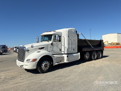 2013 Peterbilt 386 8x4 Sleeper Tri/A Dump Truck