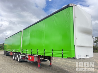 2023 Austate Tri/A B-Double Combination Przyczepa burtowa