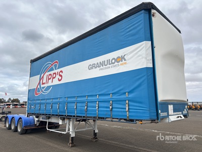 2000 Krueger 7.2 m Tri/A B-Double Lead Curtain Side Trailer