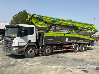 2020 Zoomlion 56X-6RZ - ZLJ5441THBSE 56 m on 2019 Scania P420 8x4 Twin-Steer Concrete Pump Truck