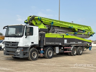 2019 Zoomlion 56X-6RZ - ZLJ5440THBBE 56 m on 2019 Mercedes-Benz Actros 4141E5 8x4 Twin-Steer Concrete Pump Truck