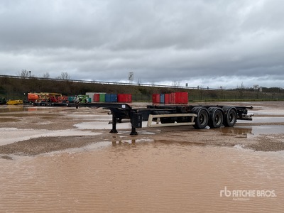 2011 Asca S322DL Porte Conteneur 3 Essieux Container Trailer