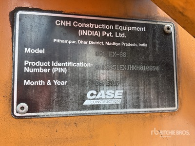 2017 Case 851EX-SS 4x4 Backhoe Loader