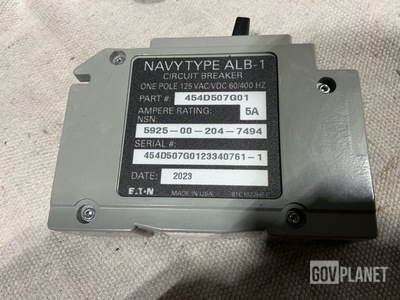 (4) Eaton 454D507G01 Circuit Breakers