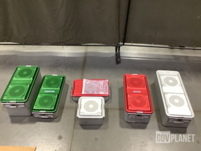 (123) Assorted Sterilization Cases