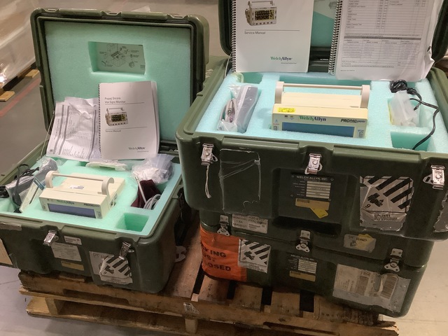 (6) Welch Allyn ProPaq 206 EMPSC Patient Monitors w/Storage Cases