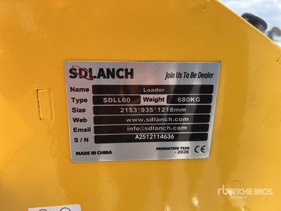2026 SDLANCH SDLL60 Mini Minicargador (Sin Usar) / Compacte Schranklader (Unused)