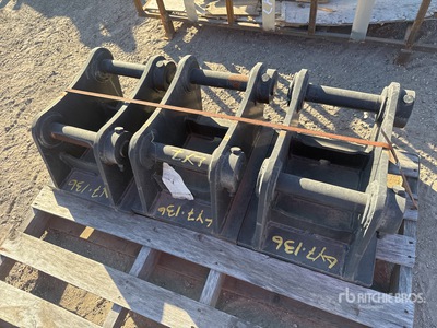 Quantity of (3) 14 in Excavator Attachment Mounting Plate (Unused)
