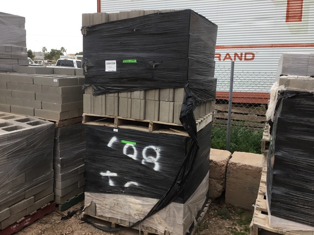 Quantity of (2) Pallets of Concrete Blocks (Unused)