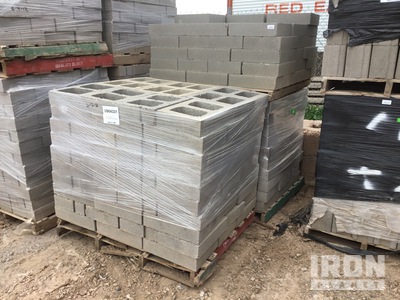 Quantity of (2) Pallets of Concrete Blocks (Unused)