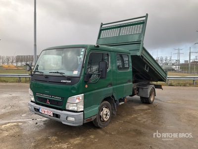 2006 Mitsubishi canter 4x2 Crew Cab Flatbed Dump Truck