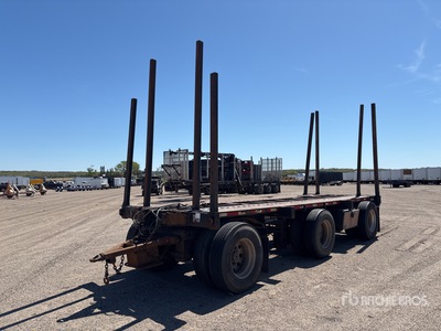 2018 Rosa 22 ft Tri/A Turntable Pup Log Trailer
