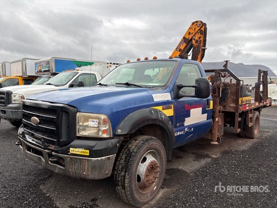 2004 Copma 55.4 5340 lb Knuckle Boom on 2007 Ford F-550 XL 4x4 Boom Truck (Inoperable)