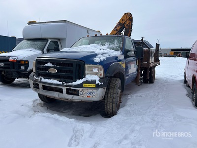 2004 Copma 55.4 5340 lb Knuckle Boom on 2007 Ford F-550 XL 4x4 Boom Truck (Inoperable)